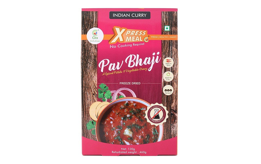 Cira Xpress Meal Pav Bhaji Indian Curry   Box  130 grams
